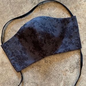 PPE Face Masks HD Quilt Fabric (Black Floral)